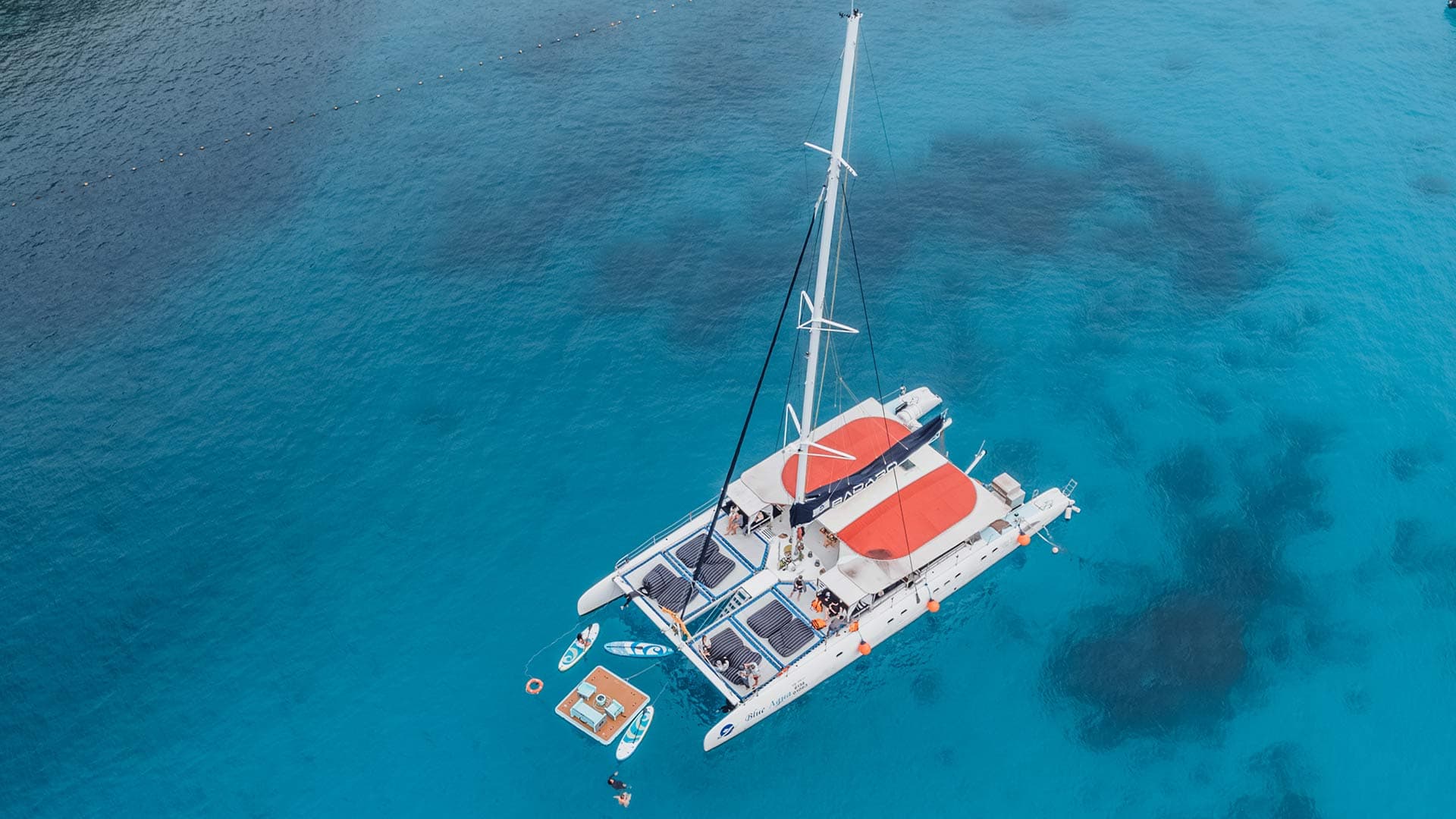 Catamaran Blue Aqua